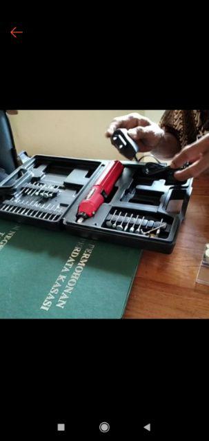 Mesin Mini Die Grinder Drill Set Bor Einhill 3615 Dc Portable Alat Gerinda Ukir Poles Amplas Sellery