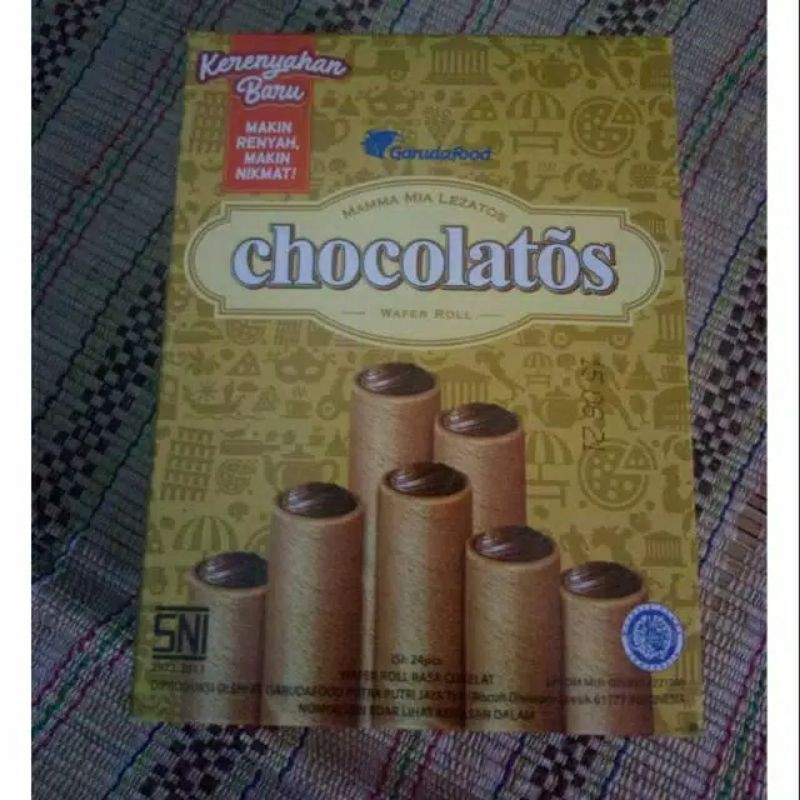 

chocolatos wafer roll isi 24 pcs