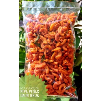 

makaroni pipa pedas daun jeruk 250g jajanan snack kiloan murah surabaya