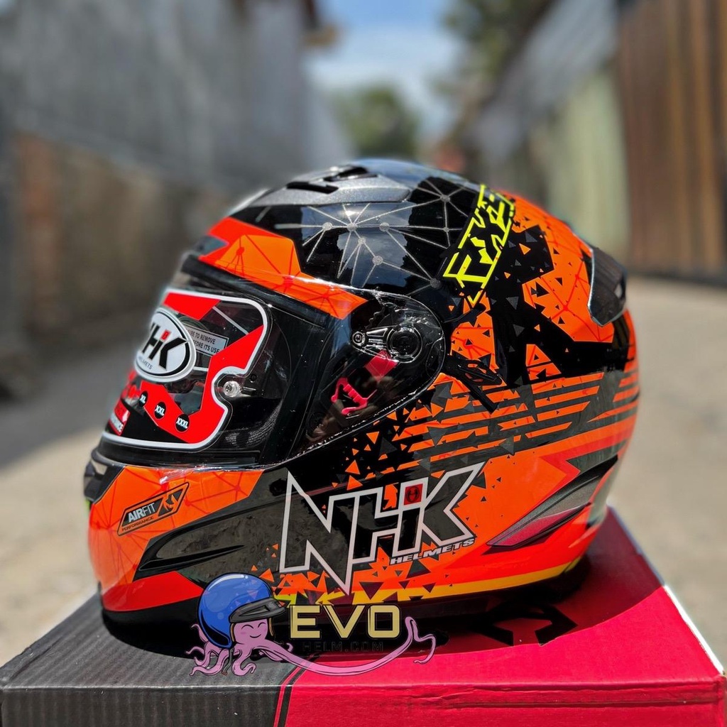 HELM NHK RX9 TOXIC ORIGINAL - HELM NHK FULL FACE - SNI DOT