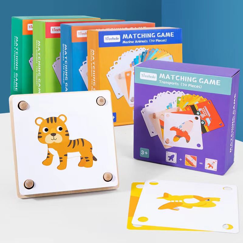 Mainan MATCHING GAME Mainan Edukasi Montessori Anak Wooden Puzzle Anak