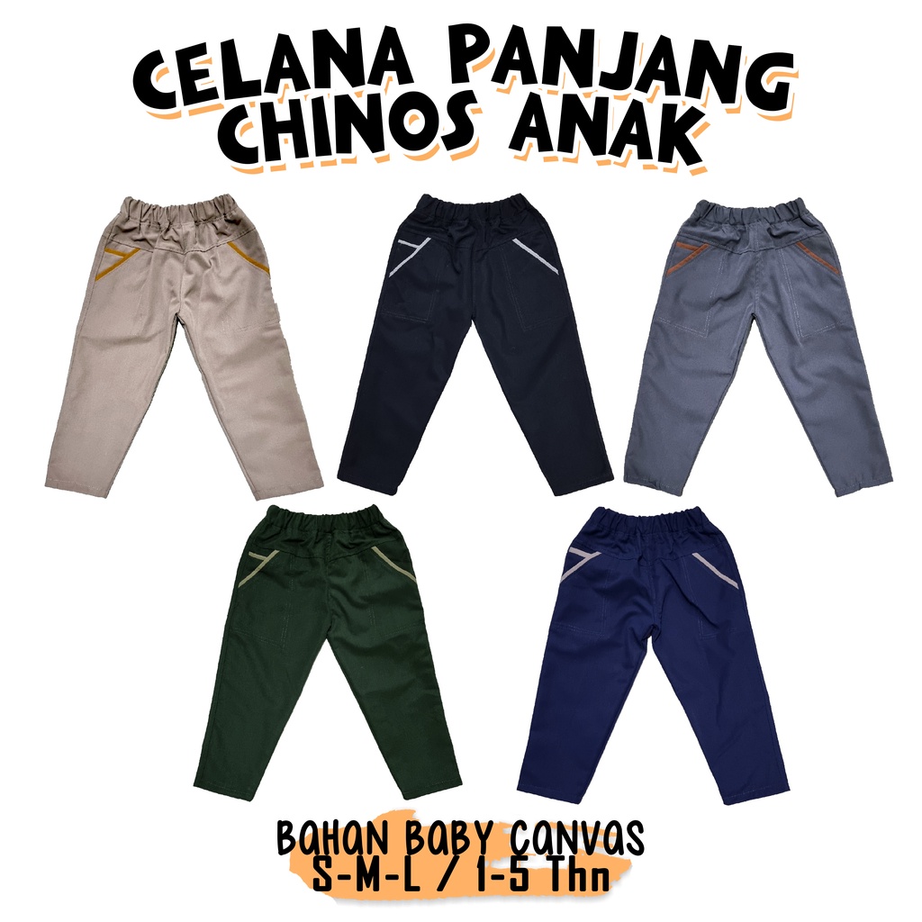 paket celana chino anak 1-5 thn