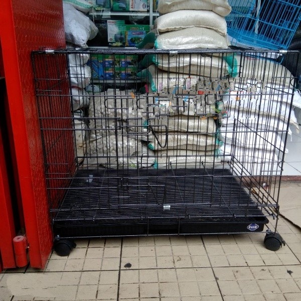 Kandang BOOM 03 W Besi Lipat Kotak Besar Sangkar Anjing Kucing Kelinci