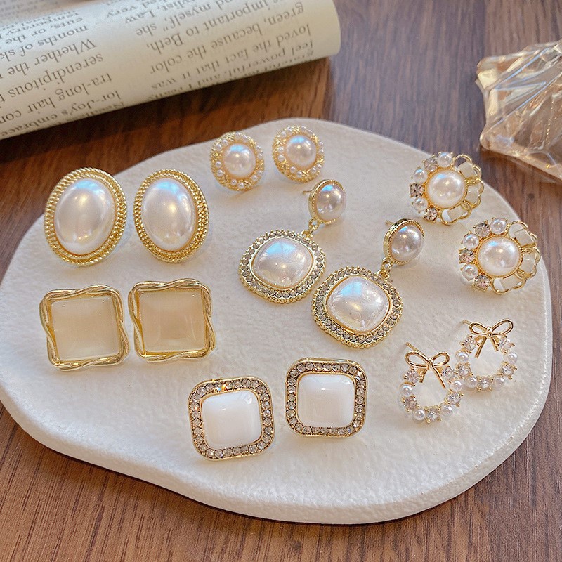 Anting S925 Silver Needle Gaya Retro Untuk Perhiasan