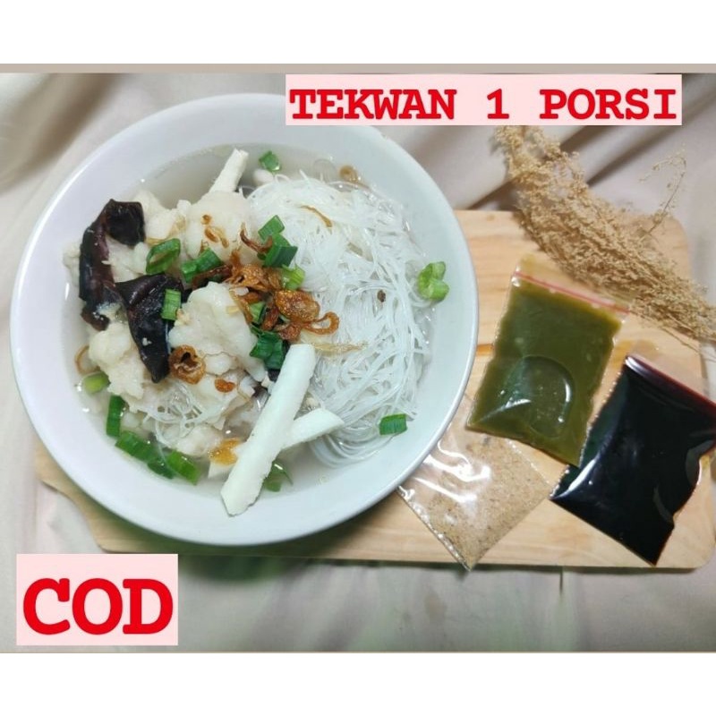 

TEKWAN IKAN TENGGIRI 1 PORSI LENGKAP / TEKWAN PALEMBANG INSTAN / TEKWAN ASLI PALEMBANG / TEKWAN KUAH KALDU UDANG / TEKWAN