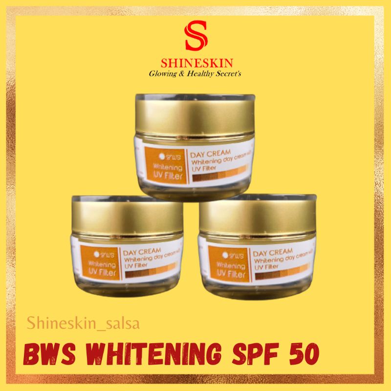 BWS WHITENING UV FILTER SPF 50 SHINESKIN (Cream Pagi)