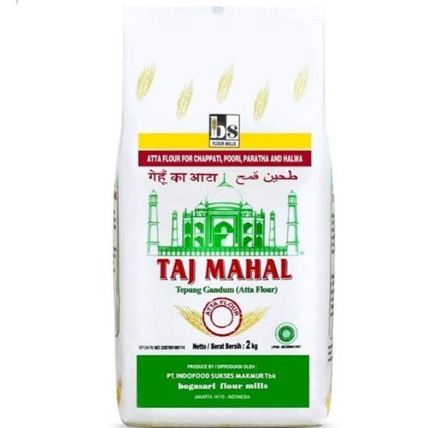 

Tepung Gandum Taj Mahal Bogasari / Wheat Flour / Atta Flour
