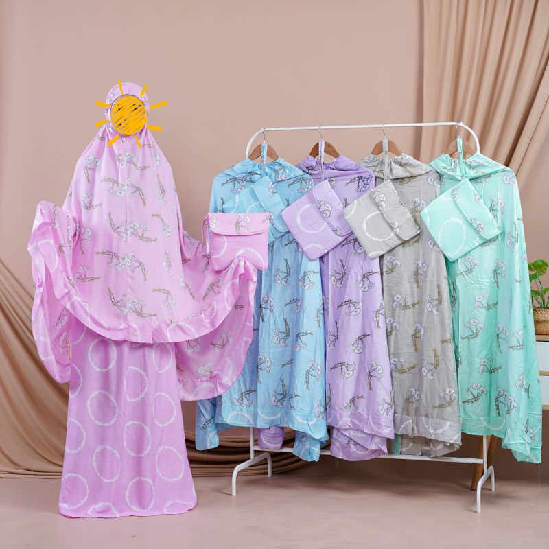 Mukena Rayon Jumbo Motif Batik Dan Bunga