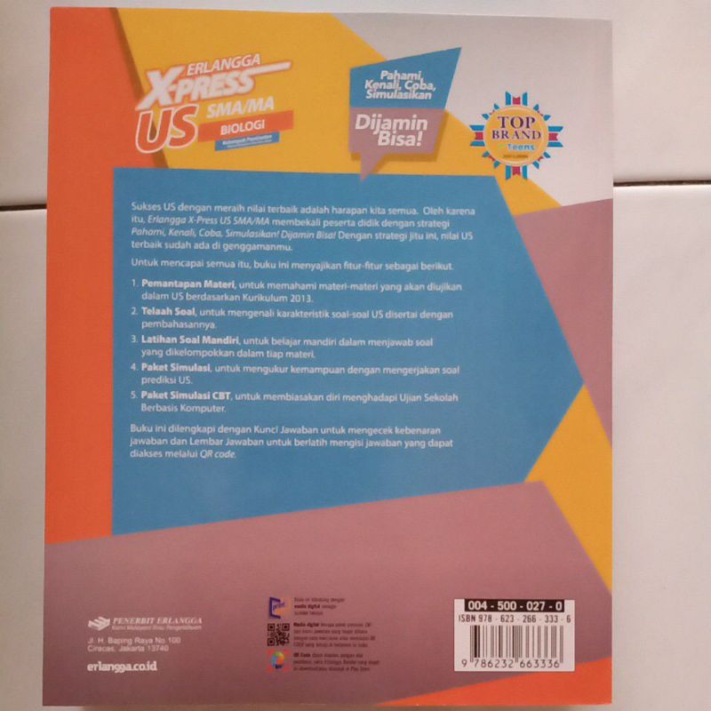Erlangga Express US Biologi SMA/MA 2021 Original-1