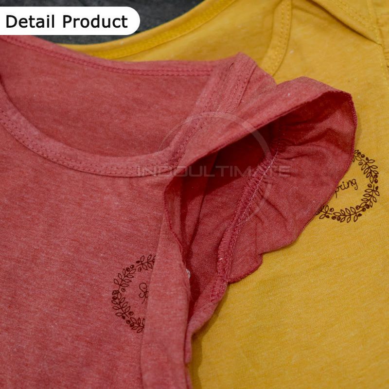 [rumahbayipdg] Jumsuit jumper bayi two tone sleepsuit bayi rempel SNI baju bayi perempuan