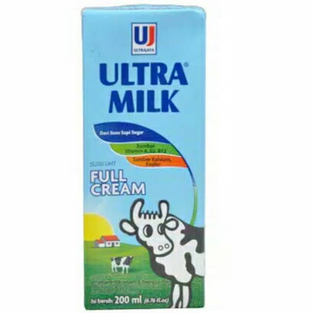 Susu ultra milk plain 200ml