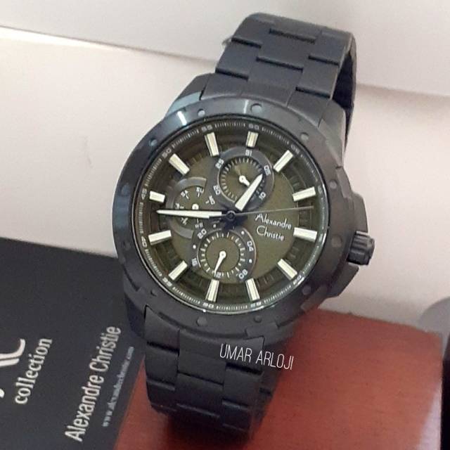 Jam Tangan Pria Alexandre Christie Ac 6538 Mf Black Original Fashion Pria