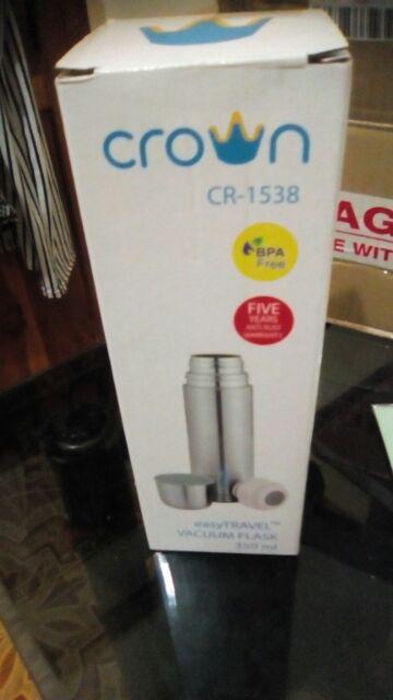 Crown Thermos 350ml / Termos Air Panas / Dingin 350 Ml Easytravel Vacuum + Free Bubble Wrap