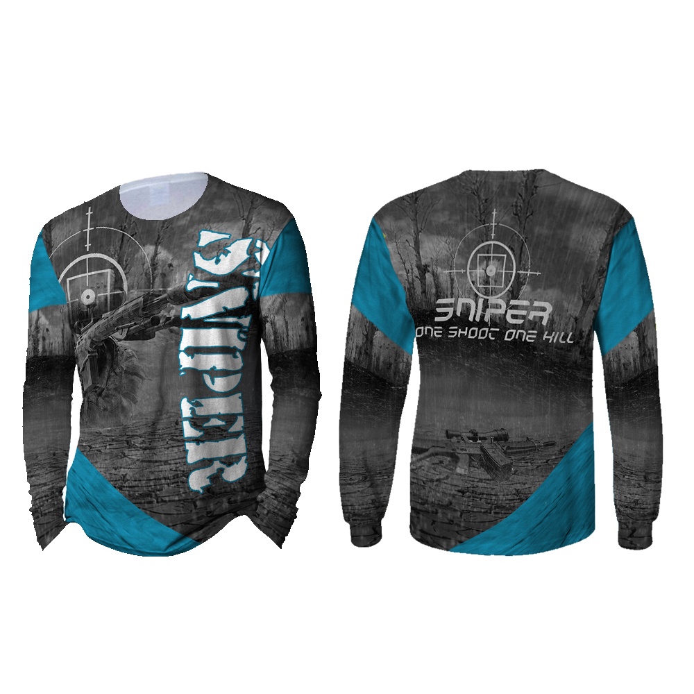 KaosArmy - Kaos Sniper Lengan Panjang Pria | Kaos Sniper Terbaru | Kaos Sniper Full Print