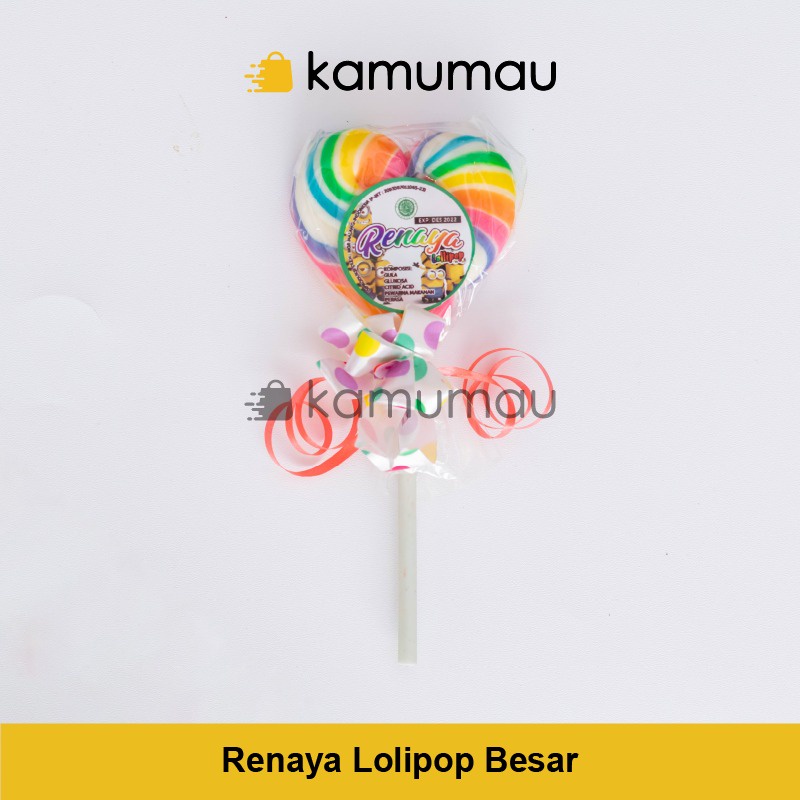 

Permen Lollipop Renaya ukuran besar