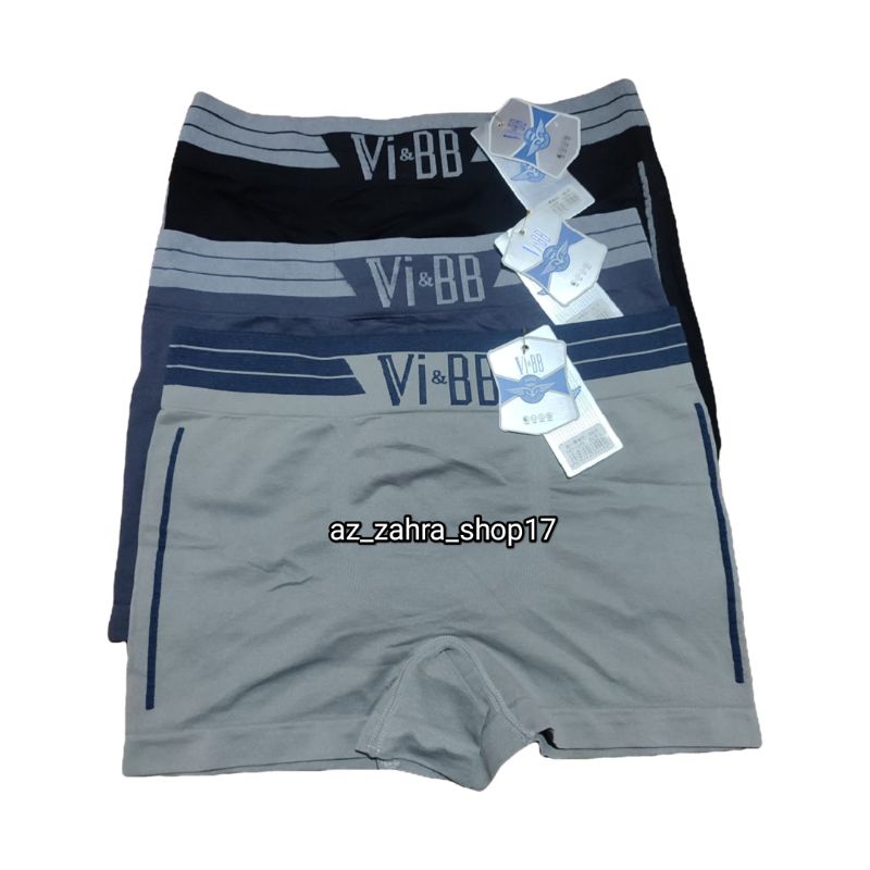 (paket 3pc) Celana dalam Boxer pria VBB Rajut // Celana dalam boxer Pria dewasa merek VBB