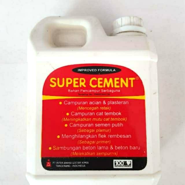 SUPER CEMENT / LEM BETON / CAMPURAN ACIAN PLESTERAN MENCEGAH RETAK