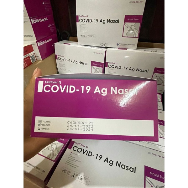 Swab Antigen Biosensor Fast Clear Nasal isi 25 Pcs Original