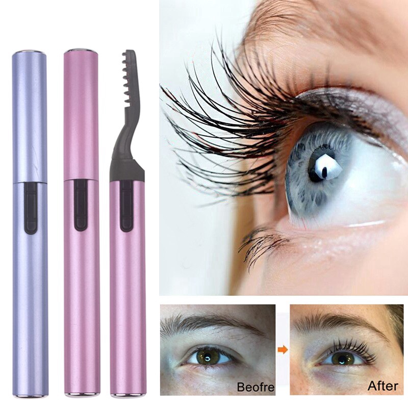 Electric Perm Heated Eyelash Curler Long Lasting Portable  Ironing Eyelashes Curling Curler Device