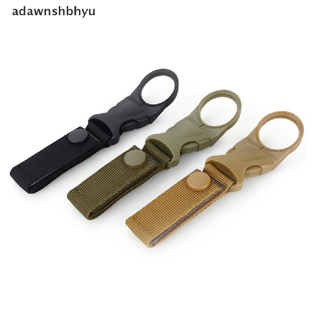 Adawnshbhyu Nylon Webbing Gesper Tempat Botol Air Klip Panjat Carabiner Sabuk Outdoor Tools