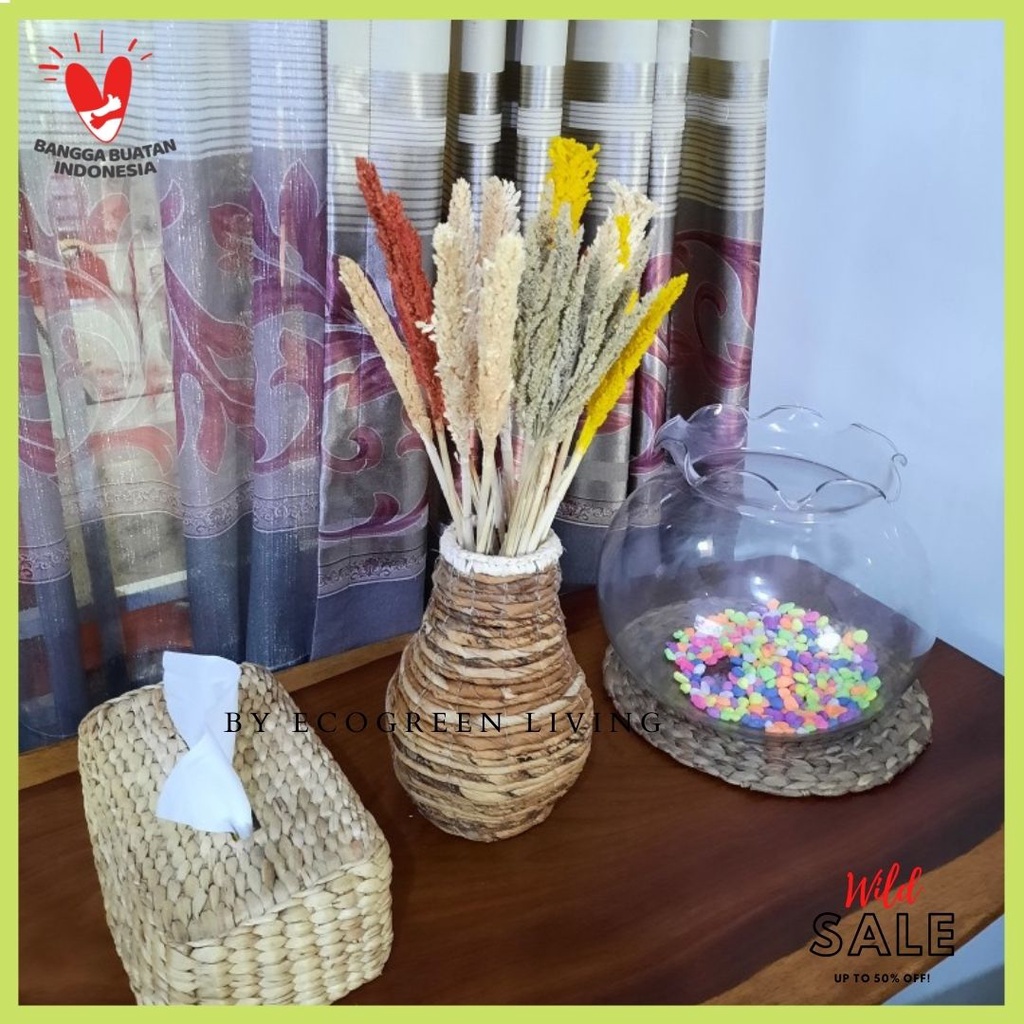 VAS BANANA SEAGRASS MODEL RUSTIC PELEPAH PISANG