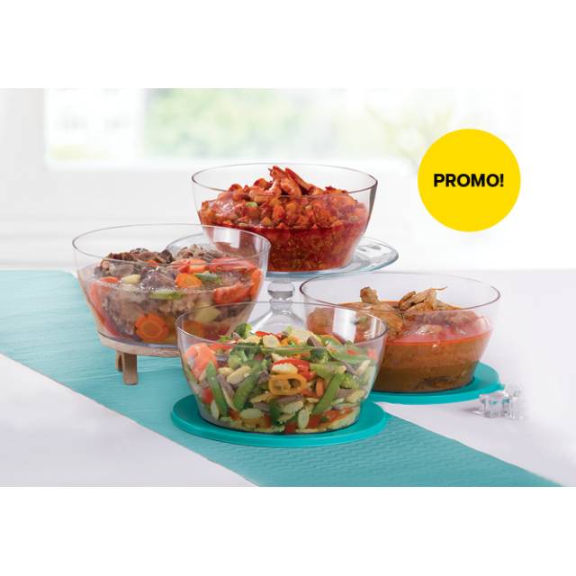 Promo Tupperware Clear Bowl 4L - 1 pcs