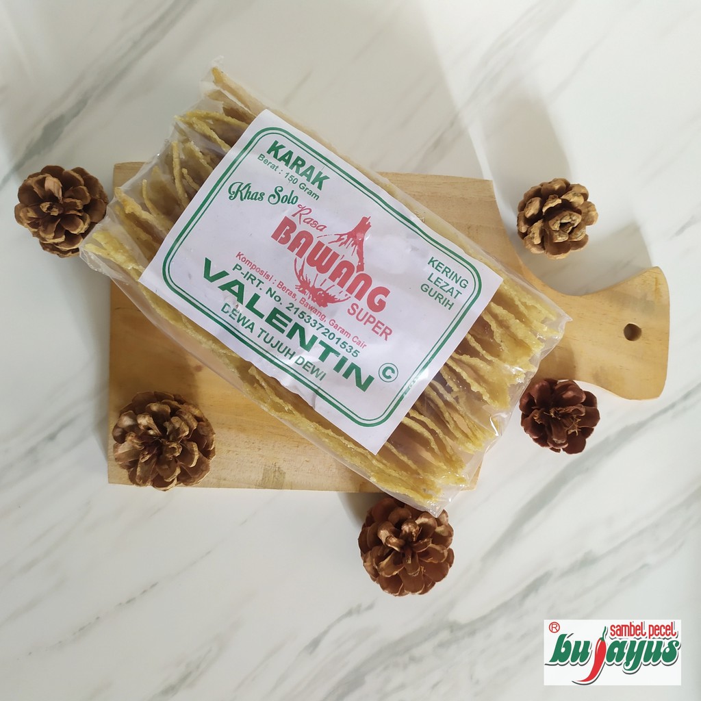 

Karak Valentine Rasa Bawang 1 pak isi 10 bungkus (Mentah)