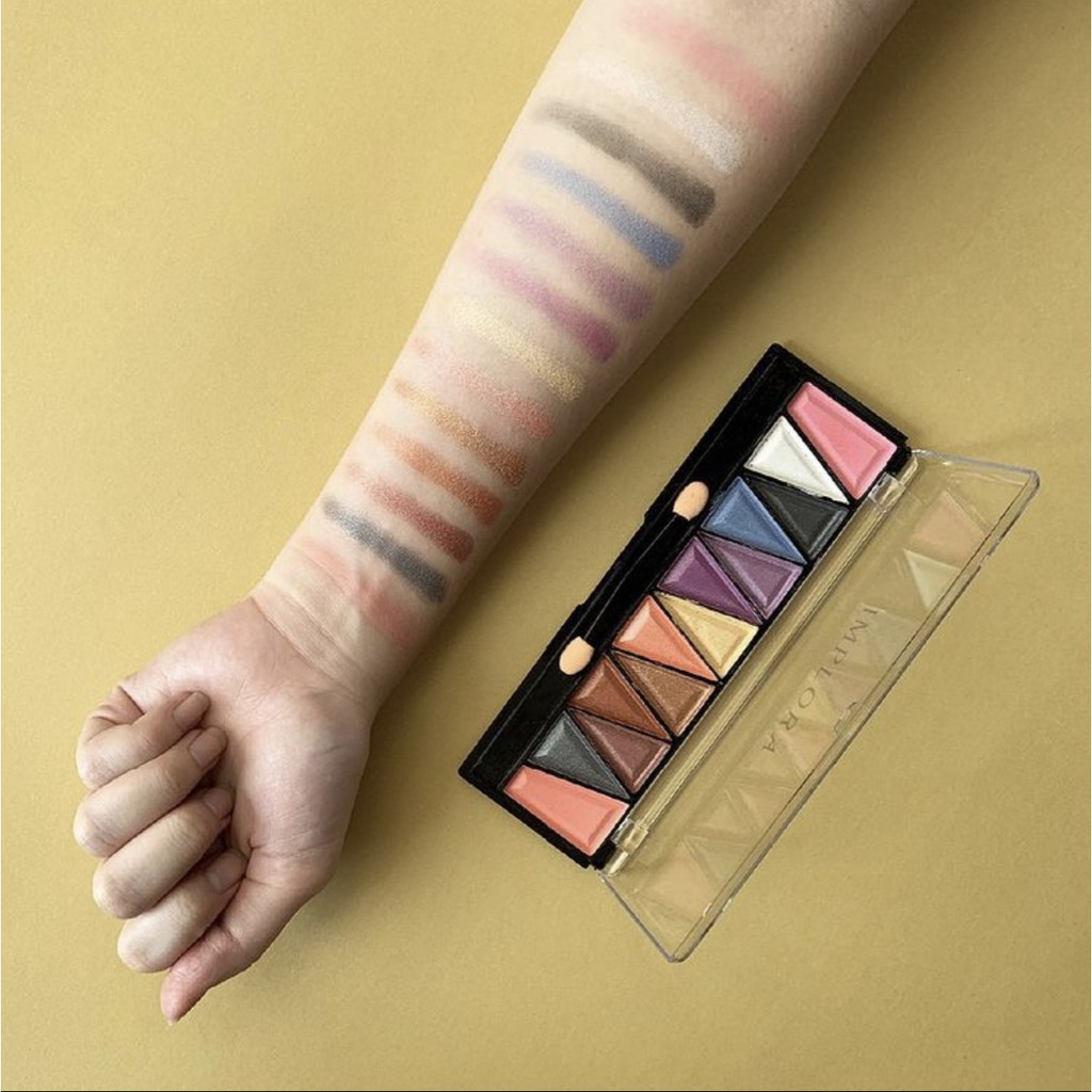 Eyeshadow Implora 2 In 1 Pallet + Blush On 10 dan 13 Warna The Beauty Of The Eyes Original Bpom