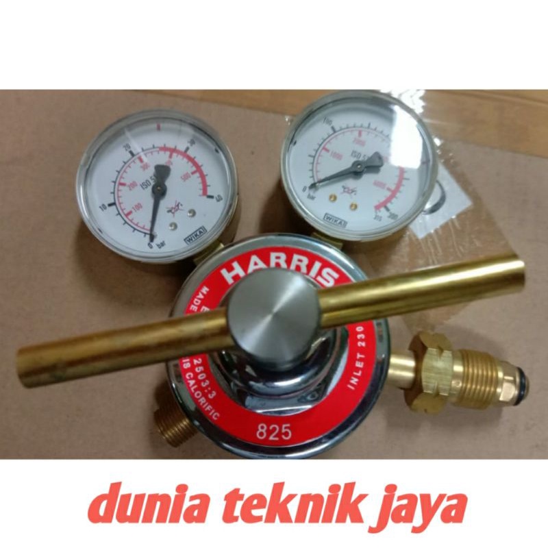 Regulator Hydrogen Hidrogen H2 tipe 825 - 25 bar merk Harris Dijamin Original