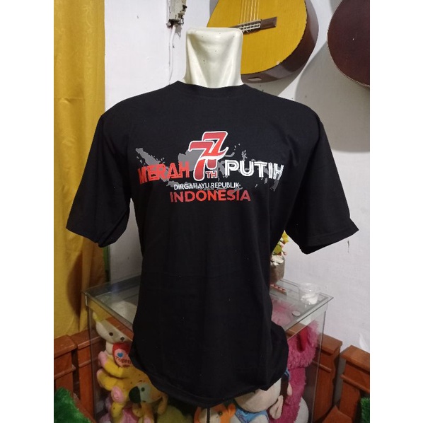 kaos merah putih 77 tahun indonesia merdeka