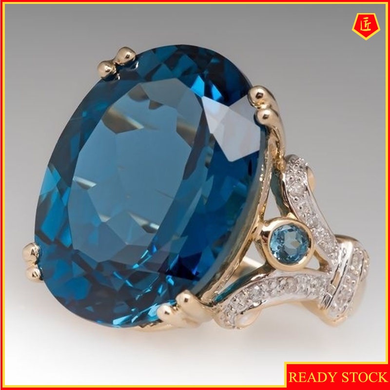 [Ready Stock]Fashion Moissanite Diamond Ring 18K Gold