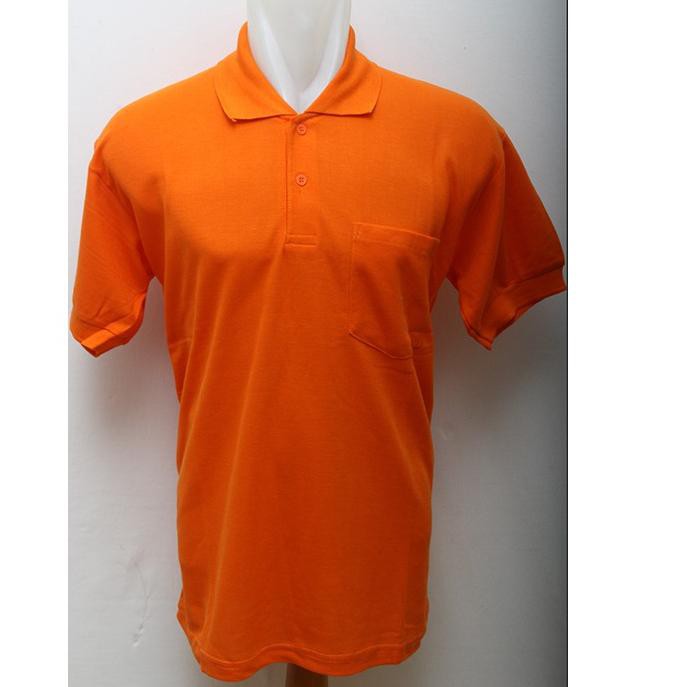 Kaos kerah Polo shirt bersaku/kantong POLOS , bahan  Pique (PE) I53K