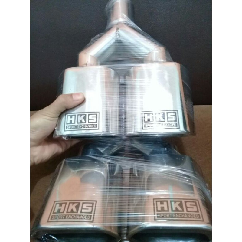 knalpot mobil sous cabang dua full stainless