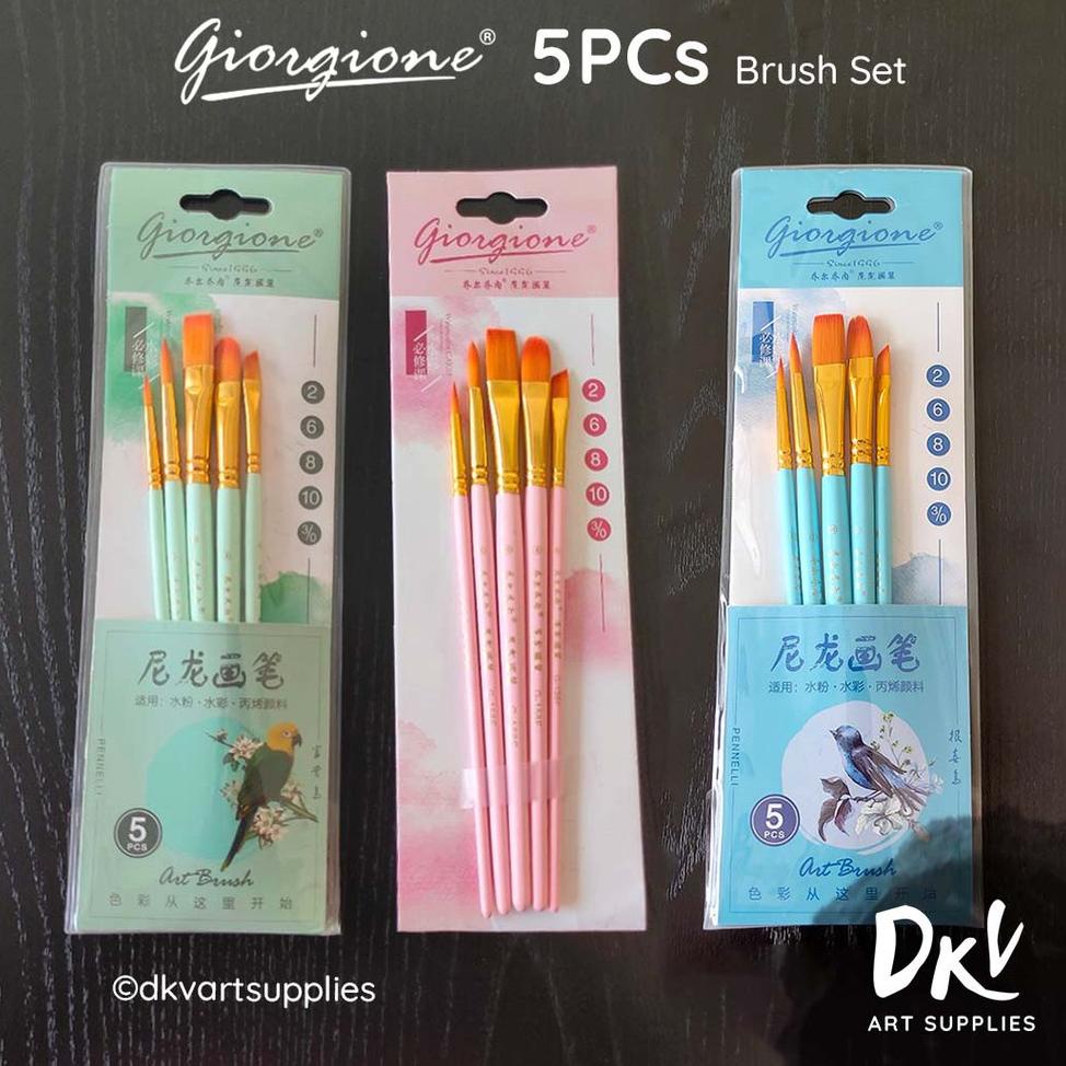 

DISCOUNT Giorgione Brush Set G-158 | Kuas Lukis Set 5 Bird Series Banyak Promo