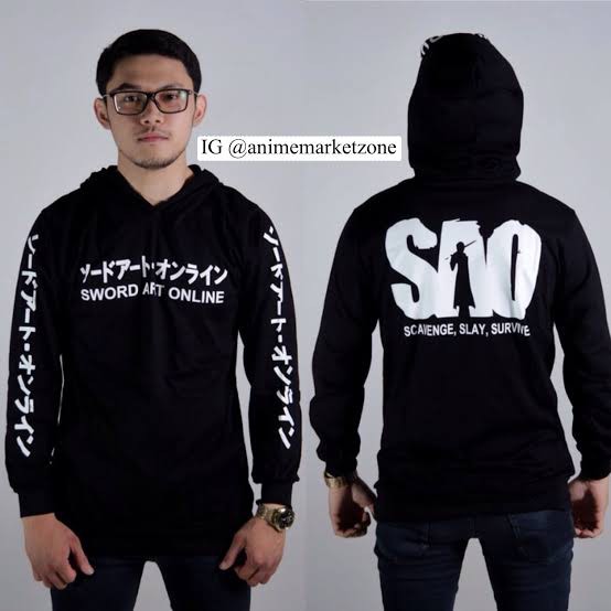 Jaket Sweater Hoodie Anime Sword Art Online (SAO) Terbaru