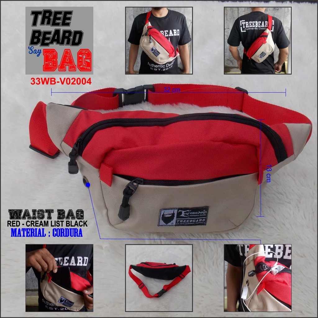 AKN- JAKET HOODIE PRIA ANTI AIR / JAKET PARASUT PRIA OUTDOR WATERPROOF RAPPERWEAR ORIGINAL TREEBEARD-TAS WAIST BAG
