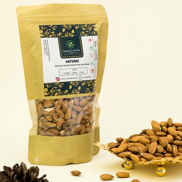 

500GM PREMIUM ALMONDS CALIFORNIA NATURAL & ROASTED