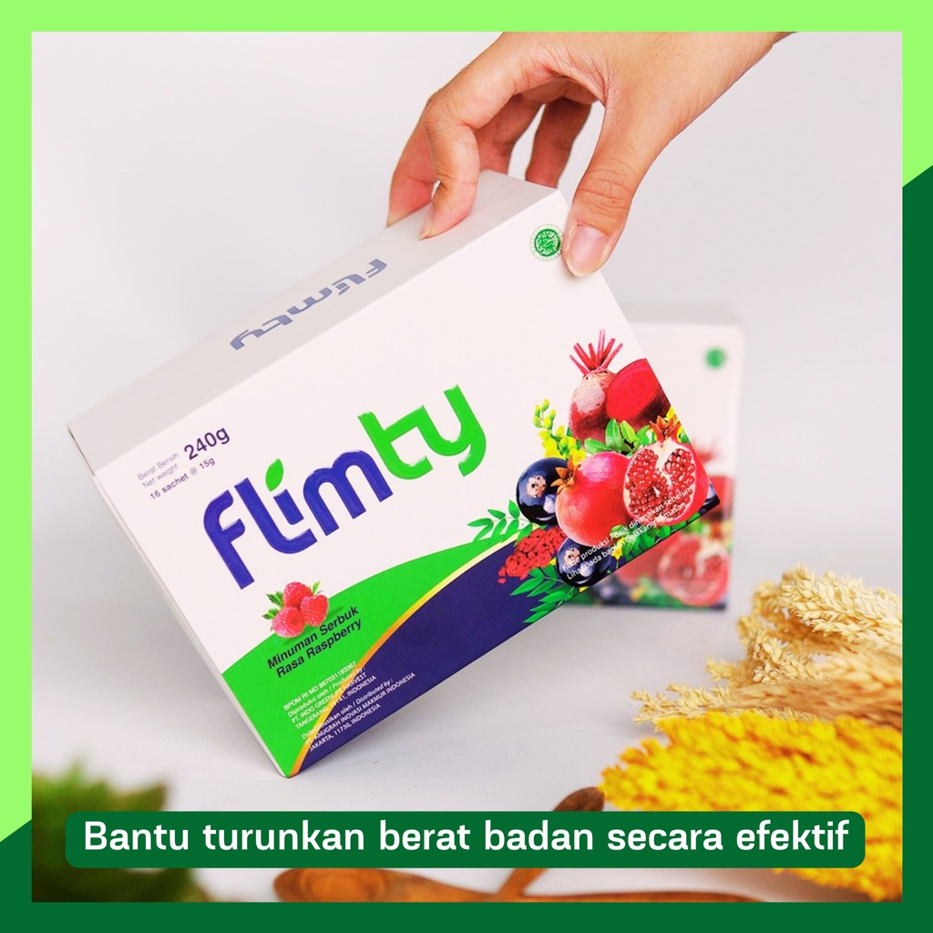 Flimty Pelangsing Badan Flimty Fiber Original Antioksidan - 1 Box isi 16 sachet