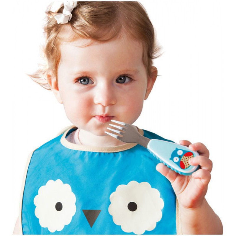 Skip Hop Zoo Utensil Kids Fork &amp; Spoon Garpu dan Sendok Anak - Tersedia Pilihan Motif