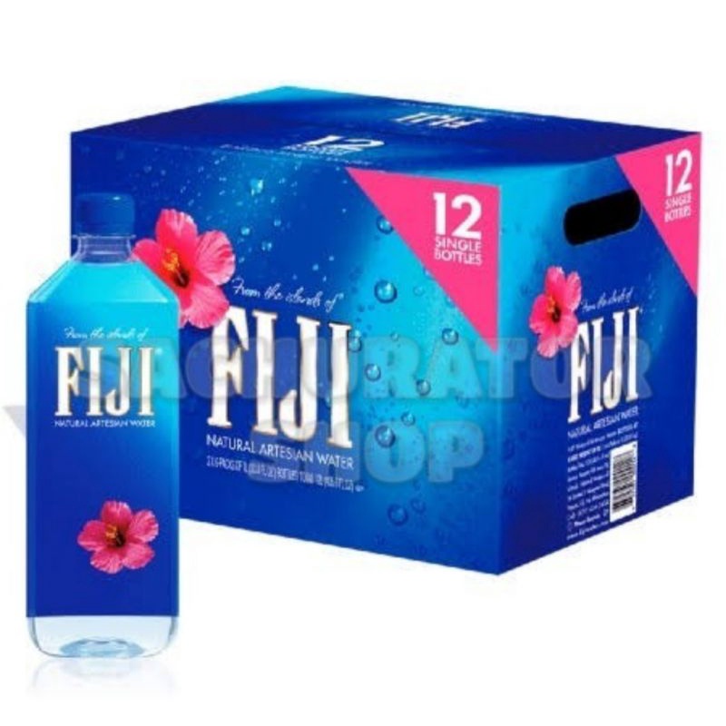 

1 Kardus Karton Dus Dozen Air Minum Mineral Kemasan Botol Fiji Artesian Mineral Water 12 x 1 Liter