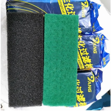 TERMURAH KAPAS MEDIA FILTER 2 LAPIS BIO FOAM GREEN WOOL AQUARIUM AQUASCAPE