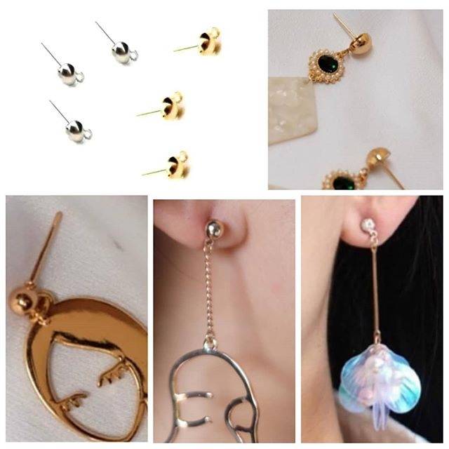 Anting Tusuk Gantung DIY Bahan Aksesoris Anting Korea Fashion