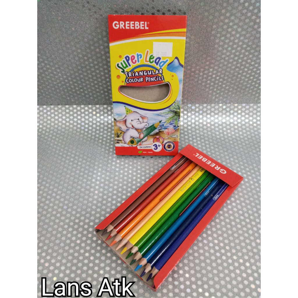 

Pensil Warna Greebel 3712 Super Lead Triangular - 12 Warna