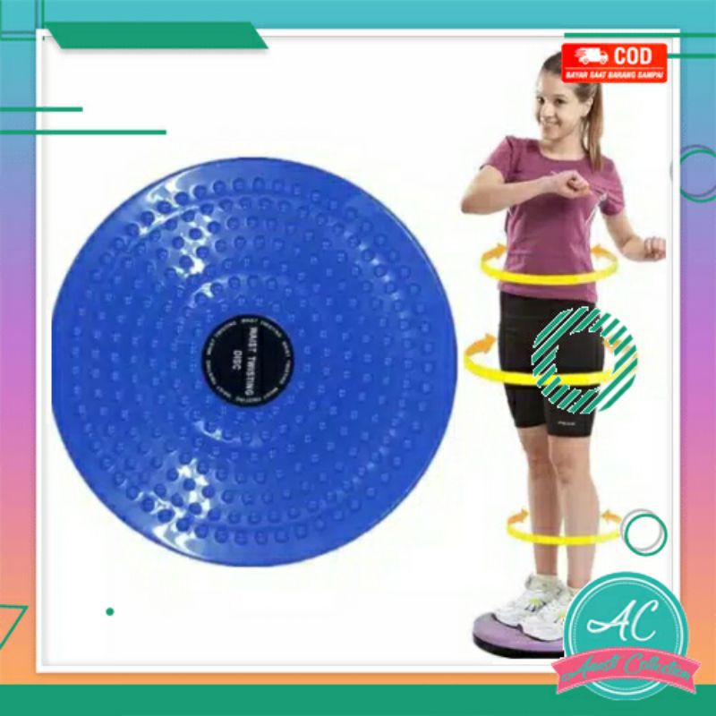 Alat olahraga alas piring matras putar senam Waist Twisting Magnetic Therapy kesehatan badan