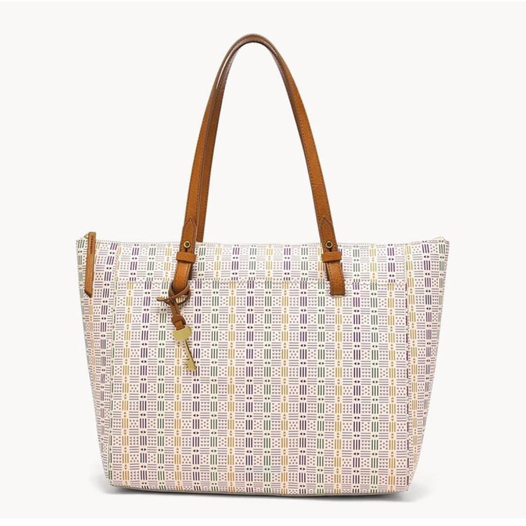 Tas FossilOriginal Rachel Tote White Multi New Original