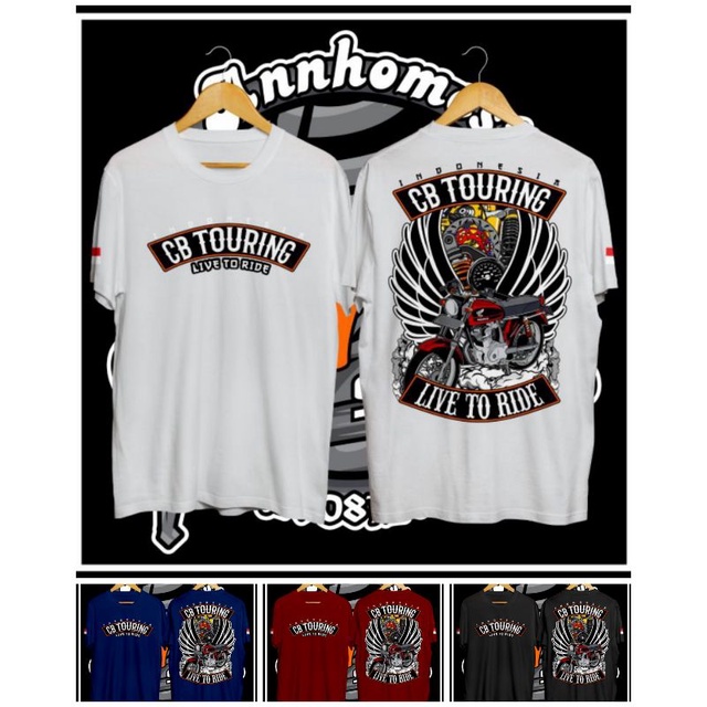 Kaos Cb Touring / T-Shirt Cb Touring / Kaos Honda Cb100 Legends