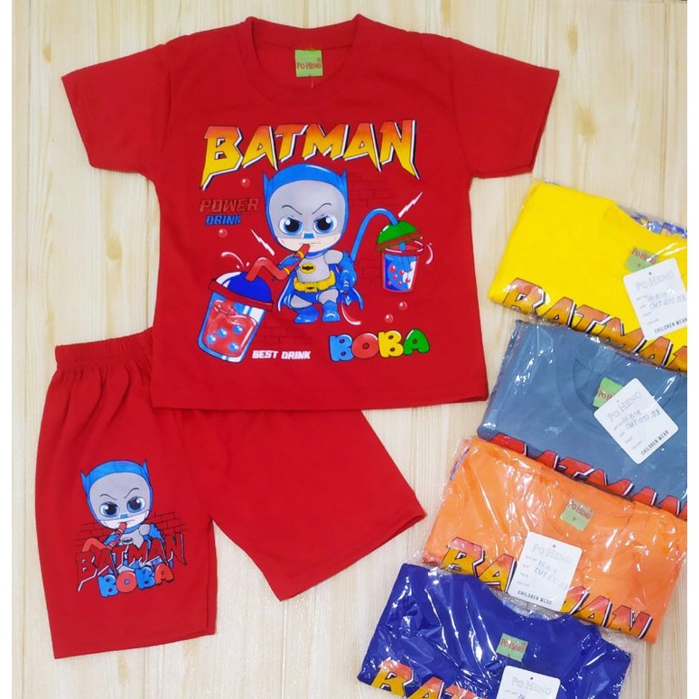 SETELAN BOBOIBOY PREMIUM-SUPERHERO-BAJU ANAK RIKO POP IT/promo-Batman baby