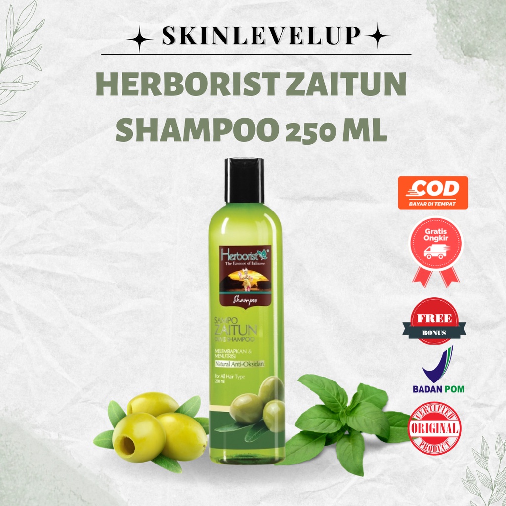 Herborist Shampoo Shampo Sampo Zaitun 250ml Herborist Herboris Heborist Herboist  Shampoo Shampo Sam
