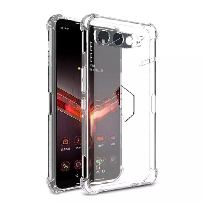 Case Asus Rog Phone 3 / 3 Strix Crystal Clear Original Softcase Silicone Bening Tpu Cover Soft Anti 
