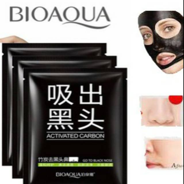 Masker Wajah Black mask masker Komedo Jerawat Import Original